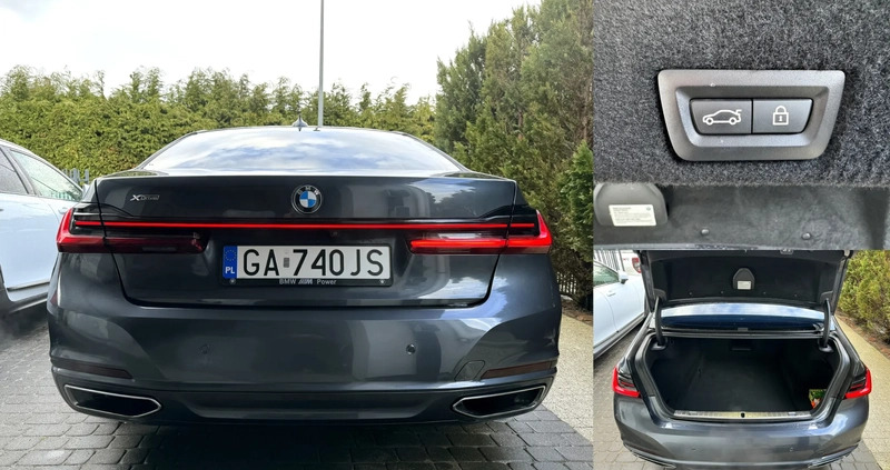 BMW Seria 7 cena 229000 przebieg: 49000, rok produkcji 2020 z Gdynia małe 121